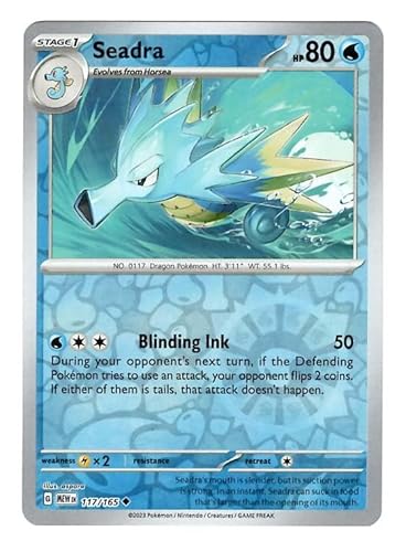 Pokemon - Seadra 117/165 - Pokemon 151 - Reverse Foil - Einzelkarte von Pokémon