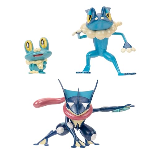 Pokémon Select Evolution Pack – enthält 5,1 cm Froakie, 7,6 cm Frogadier und 11,4 cm Greninja Battle Figuren von Pokémon