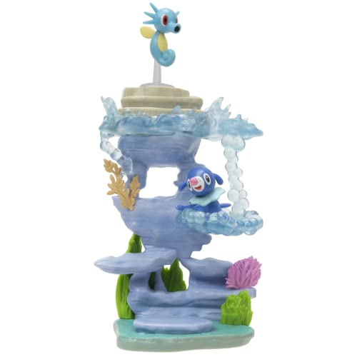 Pokemon Select Unterwasserumgebung – Mehrstufiges Display-Set mit Zwei 5,1 cm Kampffiguren, Blau (PKW2769) von Pokémon