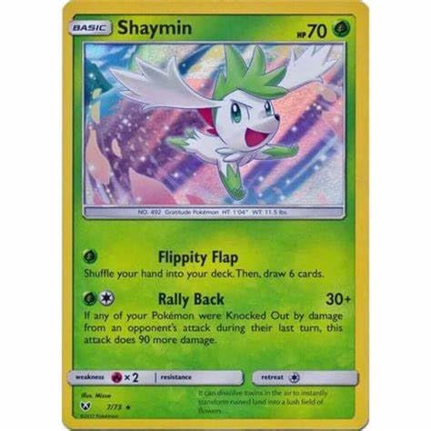 Pokemon - Shaymin 7/73 - Shining Legends - Holo Rare - Einzelkarte von Pokémon