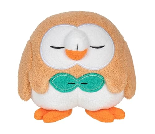 Pokemon Sleeping Rowlet Plüsch, 12,7 cm von Pokémon