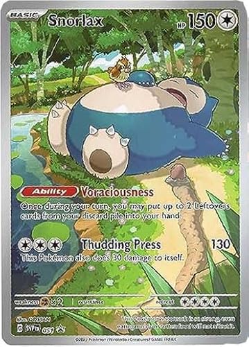 Pokemon - Snorlax SVP 051 - Pokemon 151 Schwarzer Stern Promo - Englisch - Vollkunst - Elite-Trainer-Box-Promo von Pokémon