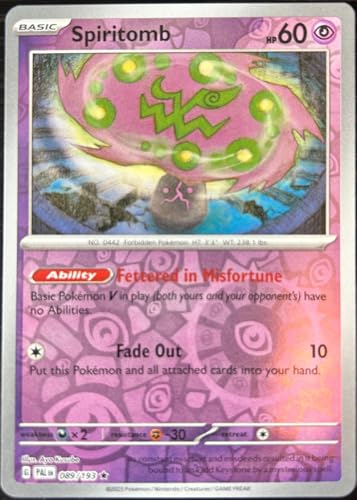 Pokemon Spiritomb 089/193 - Paldea Evolved - Reverse Foil - Einzelkarte von Pokémon