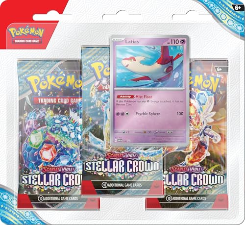 Pokémon Stellar Crown Blisterverpackung, 3er-Pack Blister-Latias von Pokémon