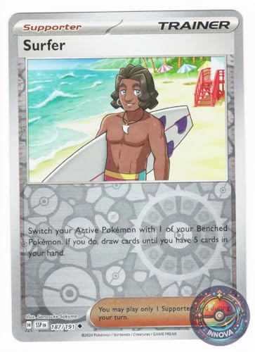 Pokemon - Surfer 187/191 - Surging Sparks - Reverse Foil - Einzelkarte von Pokémon