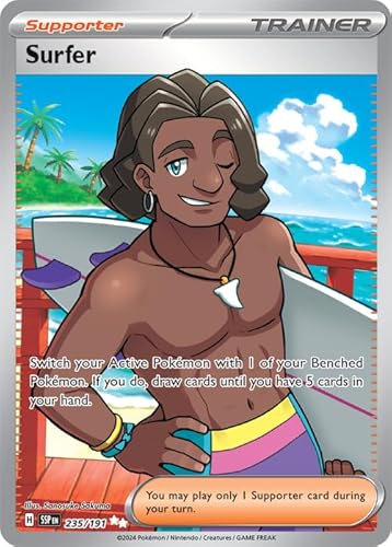 Pokemon - Surfer 235/191 - Surging Sparks - Full Art Ultra Rare - Folienkarte von Pokémon