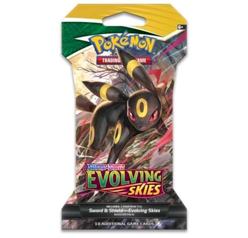 Pokemon Sword & Shield Evolving Skies Booster-Pack mit Ärmeln | Umbreon von Pokémon