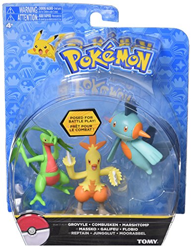 Pokémon T18524 - Pokémonfiguren, 3-er Set, assortiment von TOMY