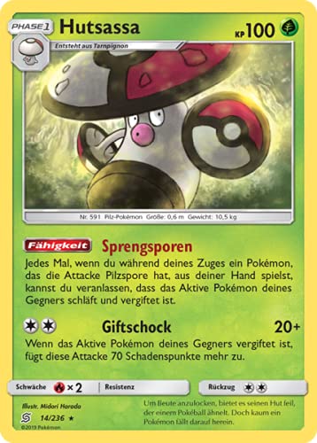 Pokemon TCG - Hutsassa - 014/236 - Bund der Gleichgesinnten - Rare - mit GECO Versandschutz von Pokémon