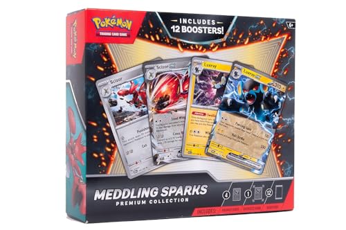 Pokemon TCG - Medding Sparks Premium Collection Box - 12 Booster Packs - 4 Folien - Oversized Card + Promo Digital Code Card von Pokémon