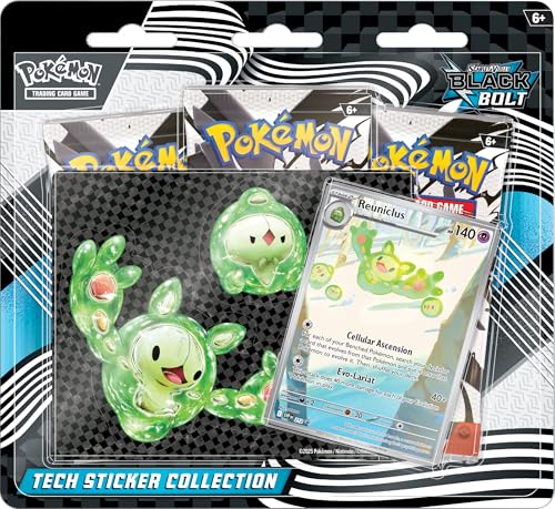 Pokemon TCG Scarlet & Violet 10.5 Black Bolt Tech Sticker Blister Pack - 3 Packs Pokemon TCG Scarlet & Violet 10.5 Black Bolt Tech Sticker Blister Pack - 3 Packs von Pokémon