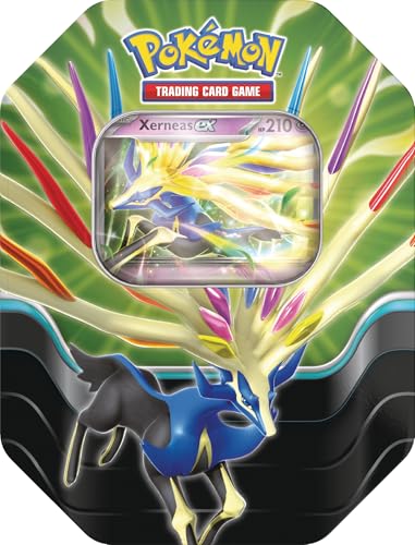 Pokémon TCG: Azure Legends Tin - Xerneas ex (4 Booster Packs & 1 Folien-Promokarte) von Pokémon