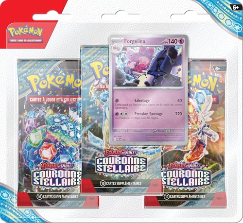 Pokémon de 3 boosters Blister mit 3 Boosterpacks, Mehrfarbig von Pokémon