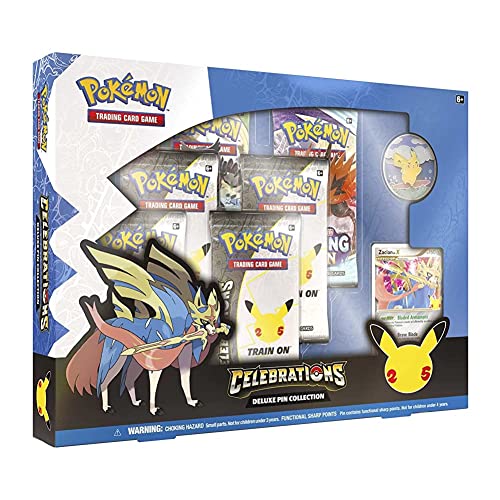 Pokemon TCG: Celebrations Deluxe Pin Zacian LV.X Booster Collection Box von Pokémon