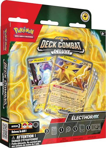 Pokémon TCG: Deluxe-Kampfdeck – Électhor-ex (60 Karten, Zubehör, ab 72 Jahren) von Pokémon