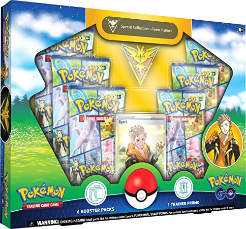 Pokémon TCG: GO Special Collection – Team Instinct (1 Folien-Promokarte, 1 Deluxe-Pin und 6 Booster-Packungen) ab 6 Jahren von Pokémon