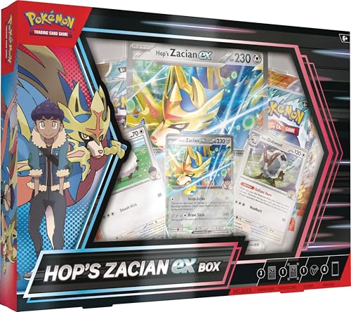 Pokemon TCG: Hop’s Zacian ex Box - 4 Packs von Pokémon