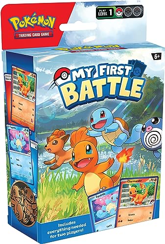 Pokémon TCG: Meine erste Schlacht – Charmander und Squirtle (2 spielfertige Mini-Decks & Zubehör) von Pokémon