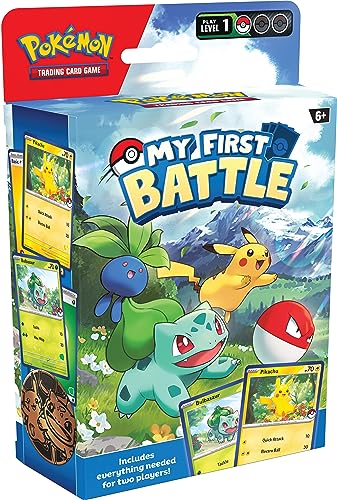 Pokémon TCG: Meine erste Schlacht – Pikachu und Bulbasaur (Starter-Kit mit 2 spielfertigen Mini-Decks und Zubehör) von Pokémon