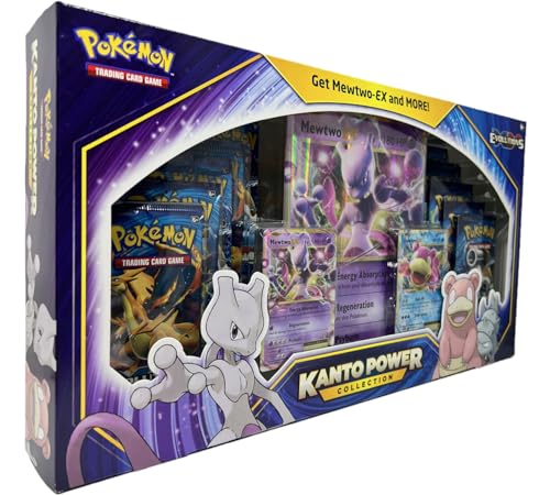 Pokemon TCG: Mewtwo-EX Slowbro-EX Kanto Power Premium Collection, 10 XY Evolutions Booster Packs von Pokémon