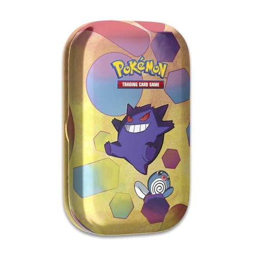 Pokémon TCG: Scarlet & Violet – 151 Mini-Dose – Gengar und Poliwag (2 Boosterpacks, 1 Münze & 1 Kunstkarte) von Pokémon