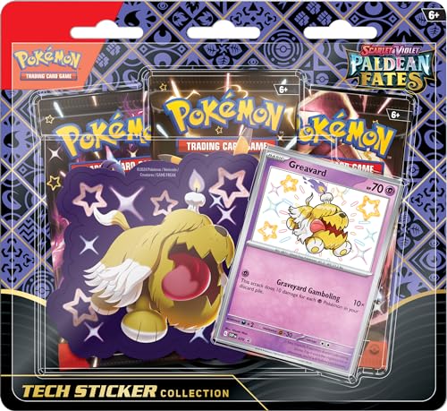 Pokémon TCG: Scarlet & Violet - Paldean Fates Tech Sticker Shiny Greavard Collection Blister - EN von Pokémon