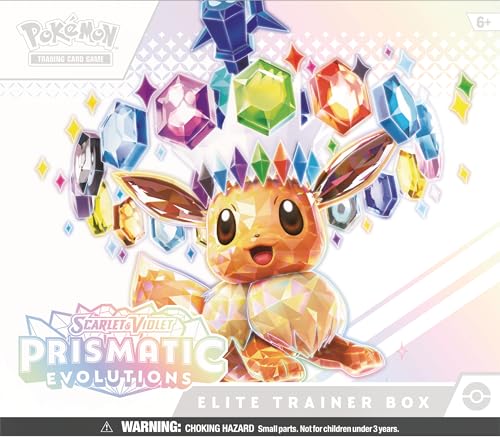 Pokémon 100-10013 : C : EN : 45 TCG: Scarlet & Violet—Prismatic Evolutions Elite Trainer Box, bunt von Pokémon