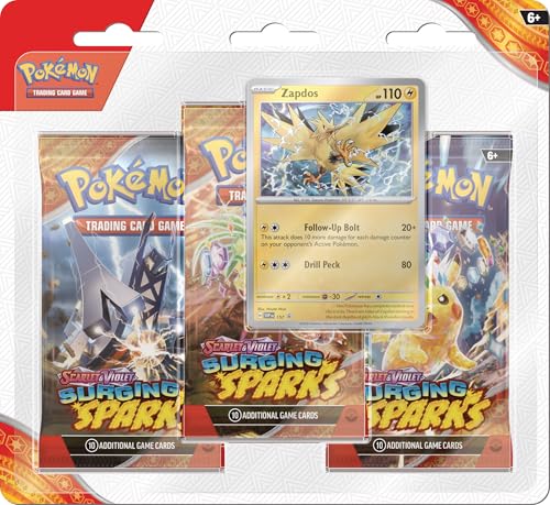 Pokemon TCG: Scarlet & Violet – Surging Sparks Three-Booster Zapdos Pokemon TCG: Scarlet & Violet – Surging Sparks Three-Booster Zapdos von Pokemon