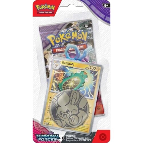 Pokemon TCG: Scarlet & Violet - Temporal Forces Bellibolt Blister Pack (1 Pack) von Pokémon