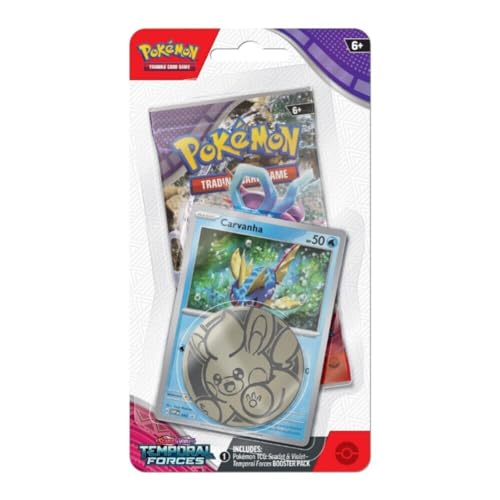 Pokemon TCG: Scarlet & Violet - Temporal Forces Carvanha Blister Pack (1 Pack) von Pokémon