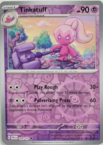 Pokemon Tinkatuff 104/193 - Paldea Evolved - Reverse Foil - Einzelkarte von Pokémon