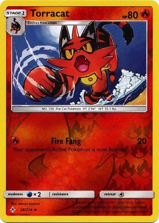 Pokemon - Torracat 28/214 - Unbroken Bonds - Reverse Foil - Einzelkarte von Pokémon