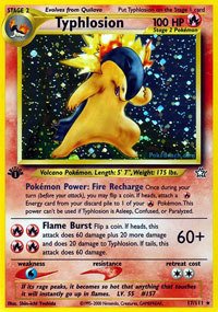 Pokemon - Typhlosion (17) - Neo Genesis - Holo von Pokémon