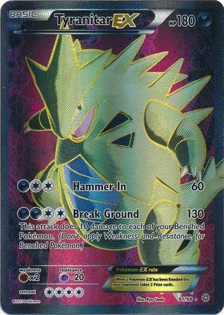 Pokemon Tyranitar EX - 91/98 - Full Art Ultra Rare XY: Antike Origins Singles von Pokémon