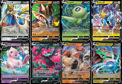 Pokémon Pokemon V 5 Kartenlot - Legendär & Mytisch - Zufällige Auswahl - Mew Rayquaza Victini von Pokémon