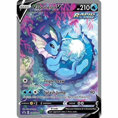 Pokemon - Vaporeon V SWSH181 - Black Star Promo - Alterante Art Holo - Einzelkarte von Pokémon