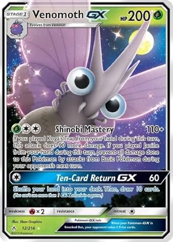 Pokemon - Venomoth GX - 12/214 - Unbroken Bonds - Ultra Rare von Pokémon