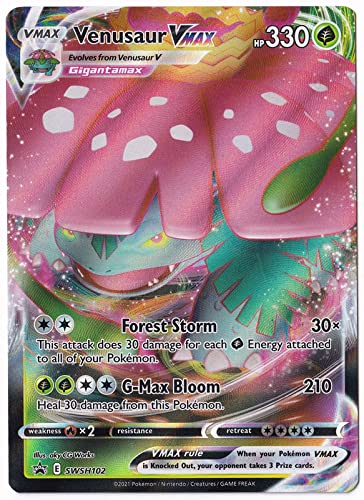 Pokemon Venusaur VMAX SWSH102 Promo Jumbo/Übergröße von Pokémon