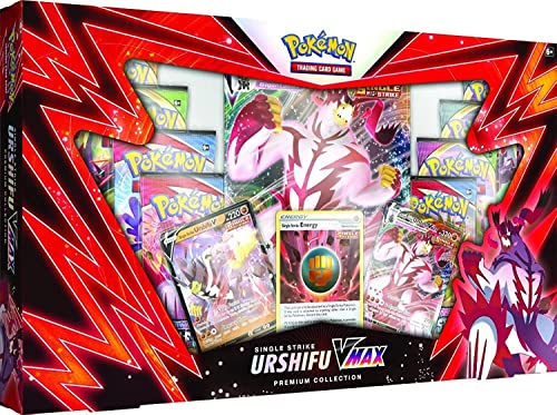 Pokémon Wulaosu Fokussierter Stil Vmax Premium-Box, Kartenspiel, ab 6 Jahren, für 2 Spieler, über 10 Minuten Spieldauer - Exklusiv bei Amazon von Pokémon