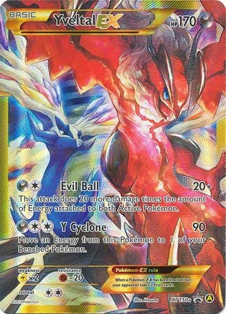 Pokemon Yveltal Ex Promo XY150A Premium-Turnschuh-Kollektion, vollständige Kunstkarte, Englisch von Pokémon