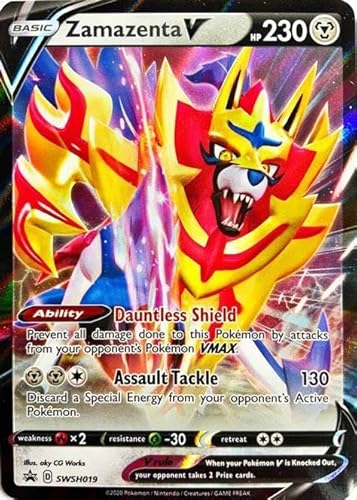 Pokemon Zamazenta V SWSH019 - Black Star Promo - Folie, Einzelkarte von Pokémon