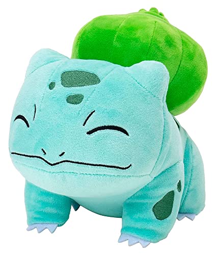 Pokémon pkw2782 Bulbasaur Schlafender Plüsch, 12,7 cm, Premium-Plüsch, Mehrfarbig von Pokémon