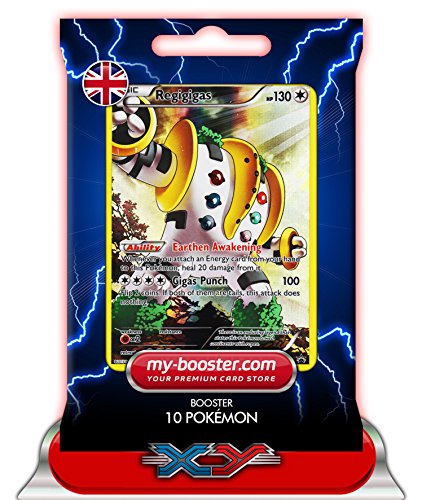 REGIGIGAS Holo Reverse Alf Art XY82 130HP XY08 - Booster mit 10 Englisch Karten Pokemon My-Booster von Pokemon