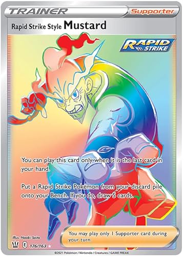 Rapid Strike Style Mustard - 176/163 - Secret Rare - Schwert & Schild - Kampfstile von Pokémon