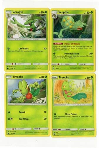 Sceptile 10/168 – Celestial Storm – Rare – Pokemon Evolution 4 Karten – Grovyle 9/168 – Treecko 7/168 & 8/168 von Pokémon