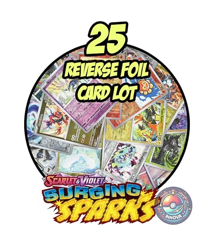 Surging Sparks - Pokemon 25 Reverse Foil Card Lot von Pokémon