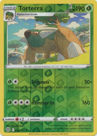 Torterra - 008/172 - Holo Rare - Reverse Holo - Schwert & Schild: Brillante Sterne von Pokémon