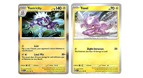 Toxtricity 072/197 Holo, Obsidian-Flammen, Pokemon Evolution, 2 Karten von Pokémon