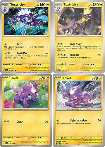 Toxtricity 072/198 - Scarlet Violet - Pokemon 4 Kartenlot, beide von, Amped & Low Key von Pokémon