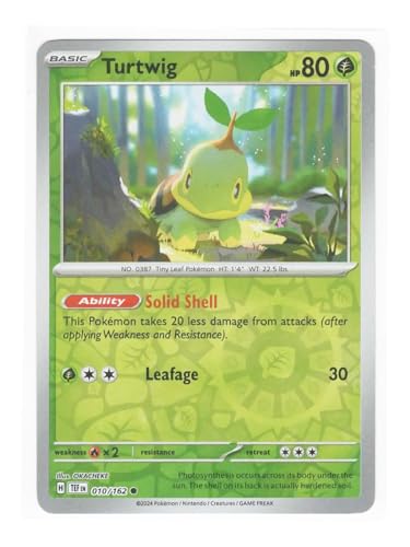 Turtwig 010/162 - Temporal Forces - Pokemon Reverse Holofoil Karte von Pokémon